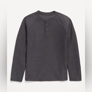 Long- sleeve breathe ON Henley Performance T-shirt for Boys